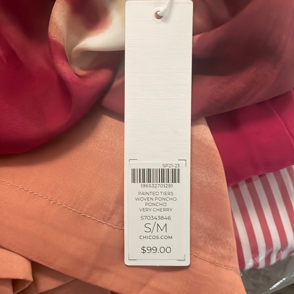 Chico’s Brand New Ombre Woven Poncho - Picture 7 of 12